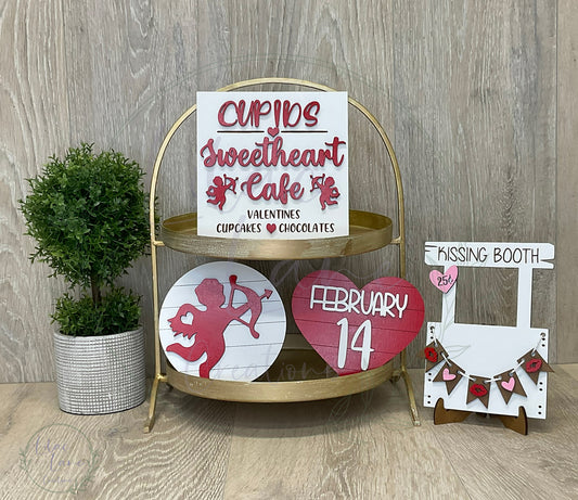 Cupid Love Tiered Tray Decor