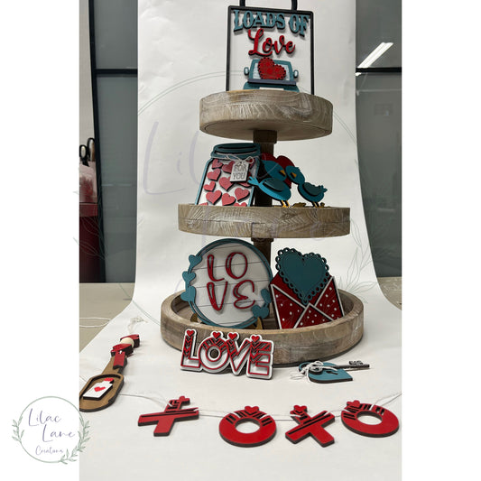 Loads of Love Tiered Tray Decor